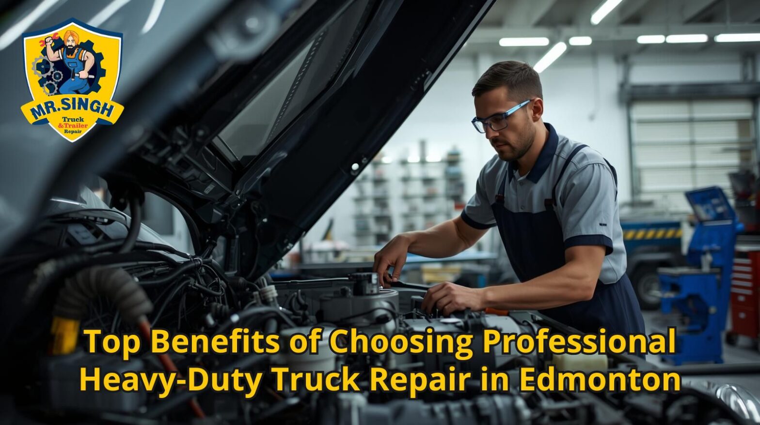 Heavy-duty truck repair Edmonton by professional mechanics
