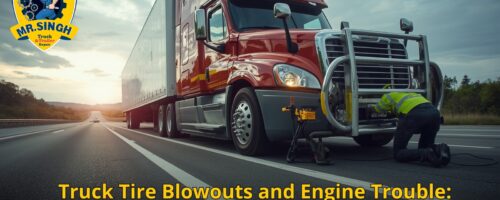mobile truck repair Edmonton fixing tire blowout roadside